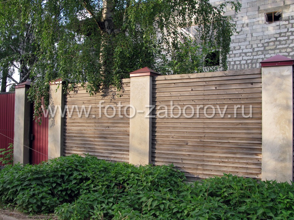 Фото Деревянный забор-