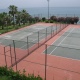 Ограждение теннисного корта из сетки-рабица. Высота 4 метра - ваш теннисный мяч не улетит в море!